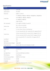 Prama PRAMA EVteQ PT-HTH702E-ITPF 5MP 20m EXIR Dome Camera (5MP, PT-HTH702E-ITPF)