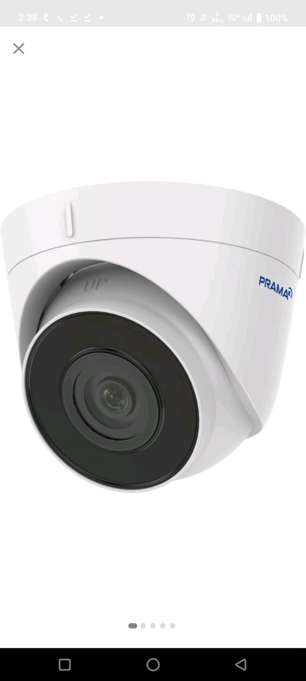 Prama Dome CCTV Camera PT-NC123D3-I(DE) 2 MP IR Fixed Network Turret Camera