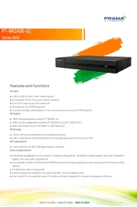 Prama PRAMA EVteQ Network Video Recorder with 1 SATA (PT-NR2A04-Q1)