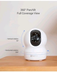 EZVIZ By Hikvision CP1 Lite 2MP Smart Wi-Fi Indoor Home Security Camera with 360° Pan-Tilt Coverage I Night Vision I Motion Detection I Sleep mode for Privacy I Smart Tracking I SD card slot upto256GB