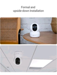 EZVIZ By Hikvision CP1 Lite 2MP Smart Wi-Fi Indoor Home Security Camera with 360° Pan-Tilt Coverage I Night Vision I Motion Detection I Sleep mode for Privacy I Smart Tracking I SD card slot upto256GB