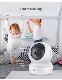 EZVIZ H6C PRO by Hikvision | Full HD Smart WiFi Home Camera | Child/Pet Security | AI Motion Detection | Enhanced Night Vision | 2-Way Audio | 360° Pan/Tilt | SD Card Slot Upto 512GB |Call Feature