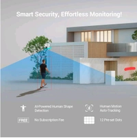 Ezviz by Hikvision | 4MP Outdoor Pan/Tilt Wi-Fi Camera | Smart Night Vision | 360° Coverage | Auto-Tracking | AI Human Detection | Weatherproof Design | Supports MicroSD Card(Upto 512 GB)|White, H8C