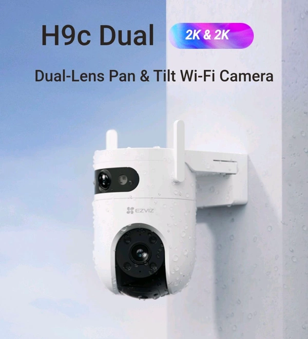 EZVIZ H9c Dual2K & 2KDual-Lens Pan & Tilt Wi-Fi Camera Model: CS-H9c-R100-8H33WKFL