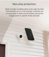 Ezviz Solar Charging PanelDesigned for EZVIZ Battery-Operated Cameras Model: CS-CMT-Solar Panel-C