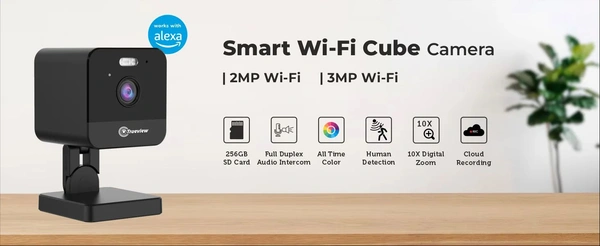 TRUE VIEW Smart 2MP Wi-Fi Cube Camera MODEL T18165-AE