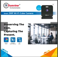 True View  T18163 Smart 3MP Wi-Fi Cube Camera