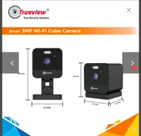 True View  T18163 Smart 3MP Wi-Fi Cube Camera