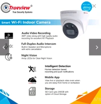 True View  3MP Smart WiFi ATC Dome Camera Model: T18140