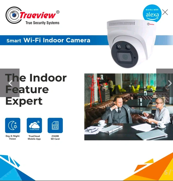 True View  3MP Smart WiFi ATC Dome Camera Model: T18140