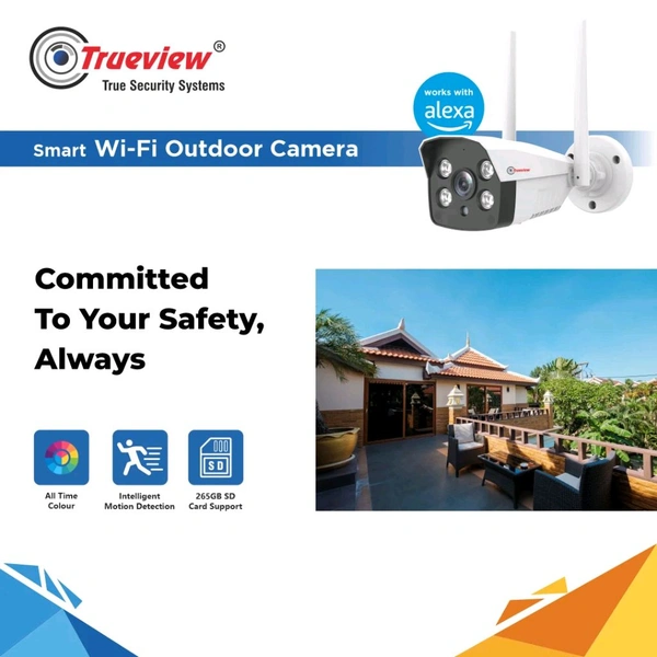 True View  3MP HD Smart Wi-Fi ATC Bullet Camera Model: 18077
