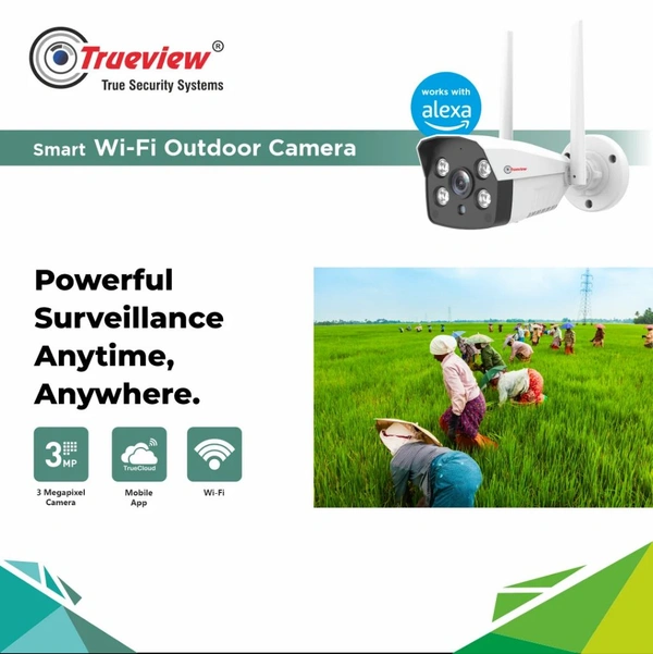 True View  3MP HD Smart Wi-Fi ATC Bullet Camera Model: 18077