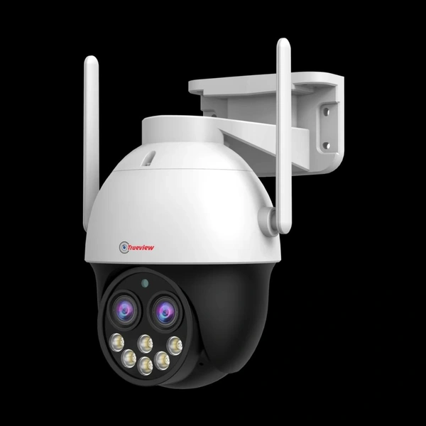 True View  4MP Smart Dual Lens Wi-Fi Pan/Tilt Camera Model: T18156