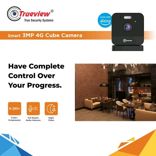 True View  3MP Smart 4G Cube Camera Model: T18162