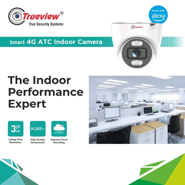 True View  3MP Smart 4G Dome ATC Camera Model:T18185