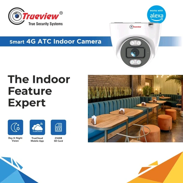 True View  3MP Smart 4G Dome ATC Camera Model:T18185