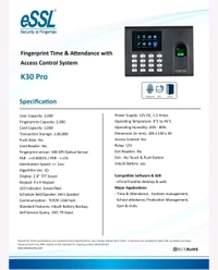 ESSL Finger Print - K30 Pro