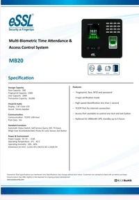 ESSL Face - MB20