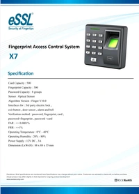 ESSL Fingerprint - X7