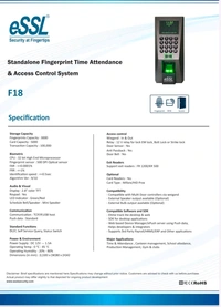 ESSL Fingerprint - F18