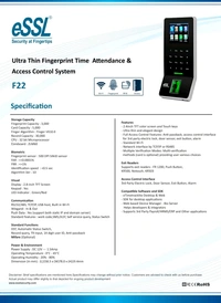 ESSL Fingerprint - F22