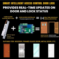 OldArc Smart Electric Bolt Lock | 5 Wire Autolock Deadbolt with Time Delay & Door Lock Status Feedback | 12VDC Fail Safe Drop