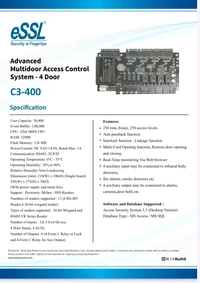 ESSL C3-400 Advanced Multidoor Access Control System - 4 Door