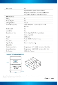 ESSL eSSL-SP-2-[Thermal Printer] 2 Inch (58mm) DYNO Serial Thermal Printer with Adapter.