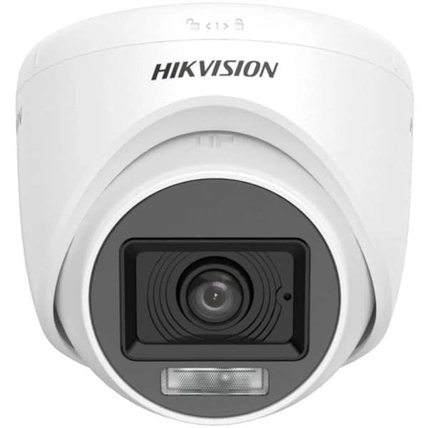 HIKVISION 2MP DS-2CE76D0T-LPFS Smart Hybrid Indooor Dome Wired HD 1080p with inbuilt Mic For Audio Recording