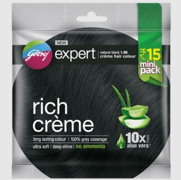 Godrej Rich Creme Natural Black 1.00 Rs15