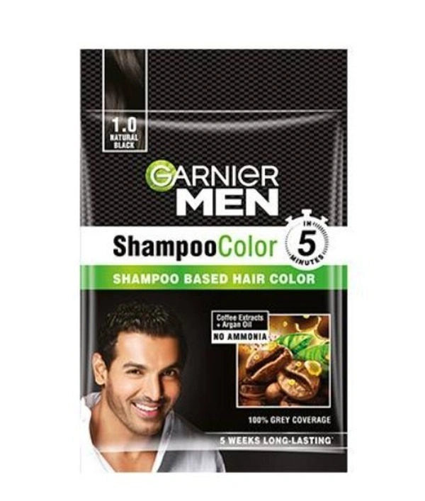 Garnier Men Shampoo Color Natural Black 10ml+10ml