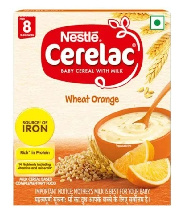 Cerelac Wheat Orange 8 to 24Months 300gm