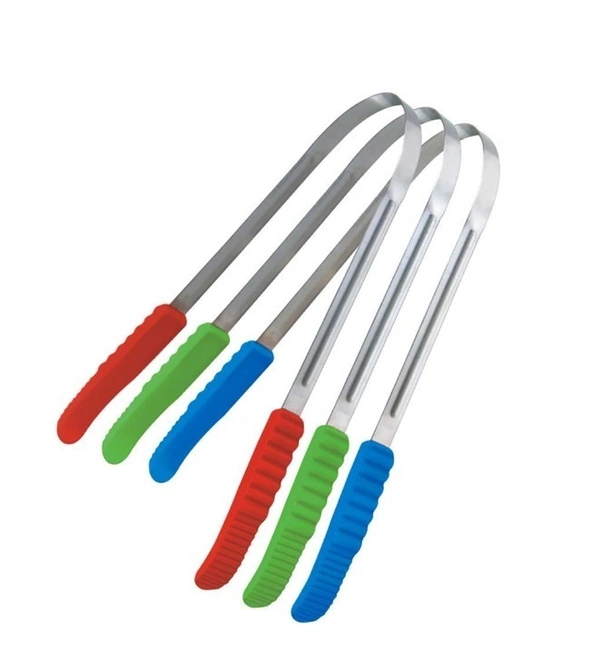Tongue Cleaner Flat Design Plastic Handle Steel Jibbhi 1pc