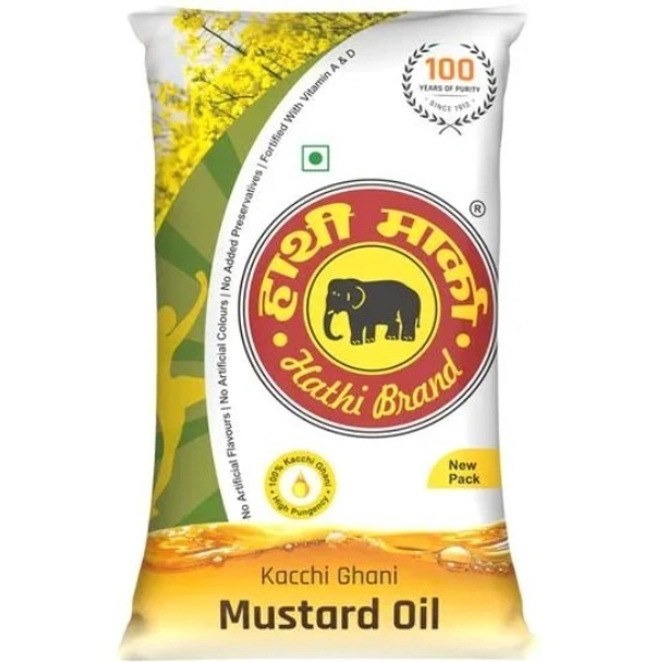 Hathi Kachi Ghani Mustard Oil 1L