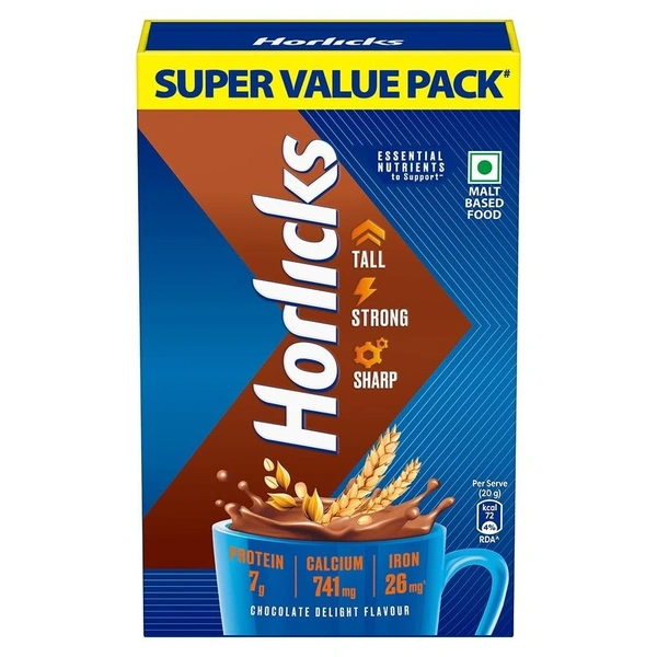 Horlicks Chocolate Flavor 1kg cartoon pack