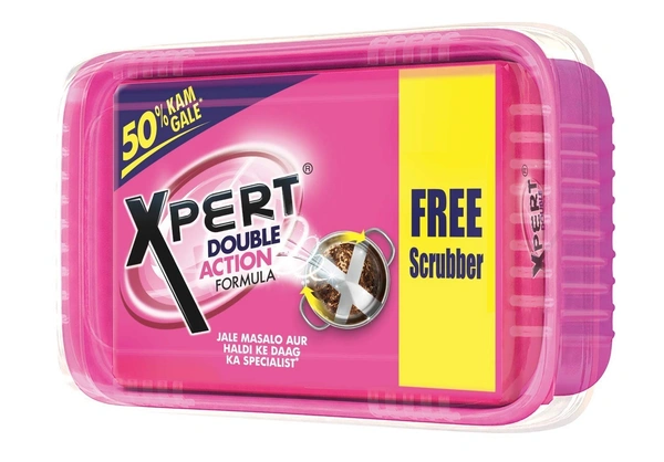 Xpert Dishwash Bar Tub 500g With Scrubber free