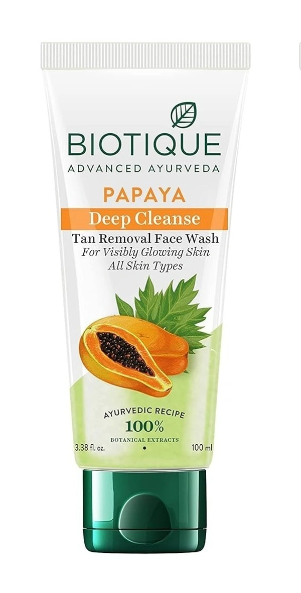 Biotique Papaya Deep Cleanse Face Wash 100ml