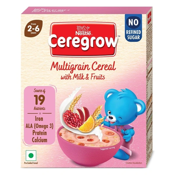 Ceregrow  2 to 6 years Multigrain Cerels, Milk & Fruit 300g 