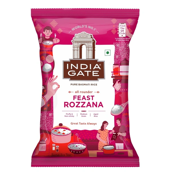 India Gate Rozzana  Basmati Rice 1kg