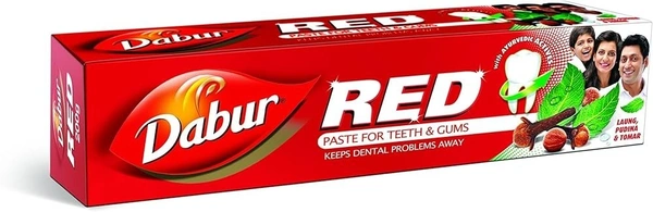 Dabur Red Toothpaste 100g Free Toothbrush Rs 25