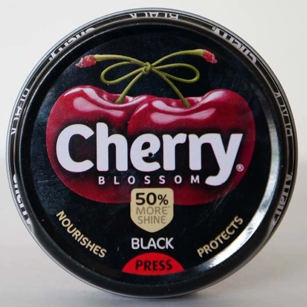 Cherry Blossom Shoe Polish Black 40g