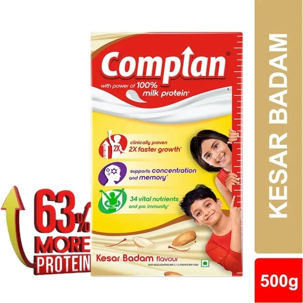 Complan 500gm kesar Badam Flavour Free Tiffin Box 