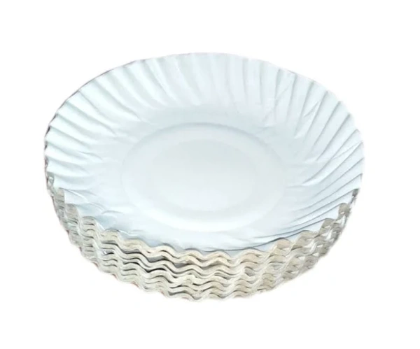 Disposable White Paper Plate 50Piece