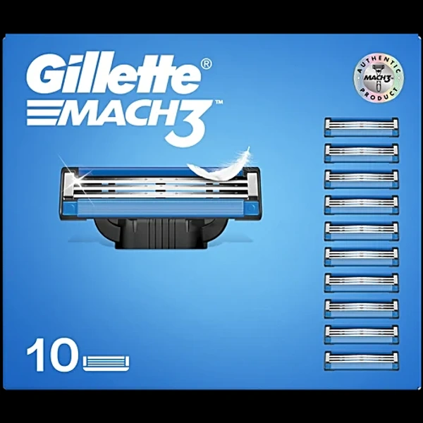 Gillette Mach 3 Razor Blades 10 pcs