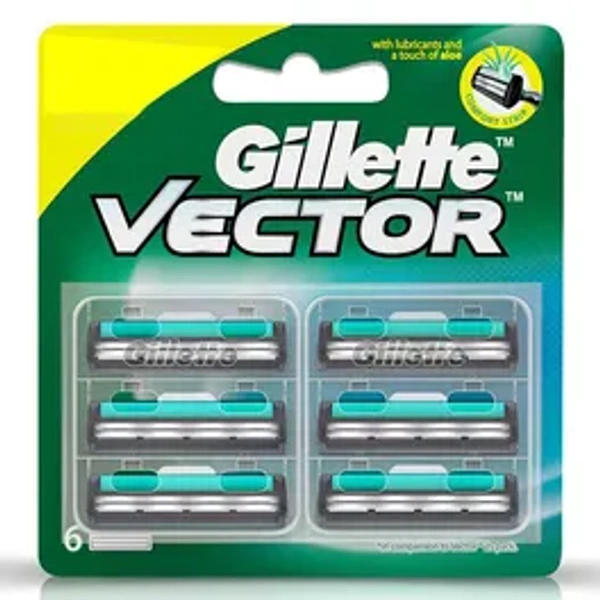 Gillette Vector Cartridge, 6 Count