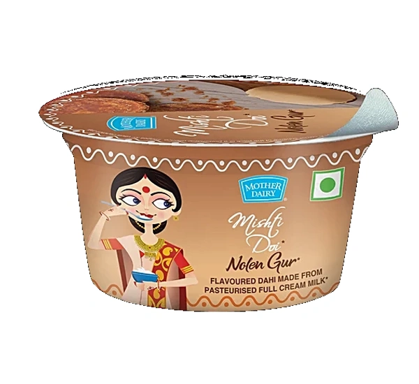 Mother Dairy Mishti Doi Nolen Gur 80 g Cup