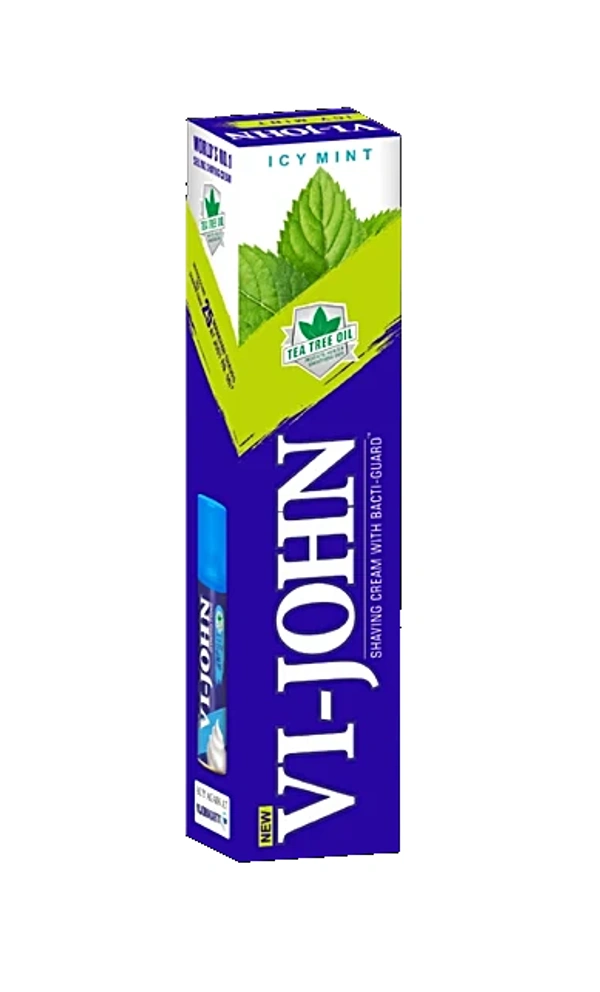 Vi Jhon shaving cream 124g anti Bacterial Tea Tree oil