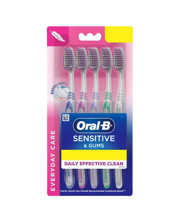 Oral-B Sensitive & Gums Toothbrush Pack of 5