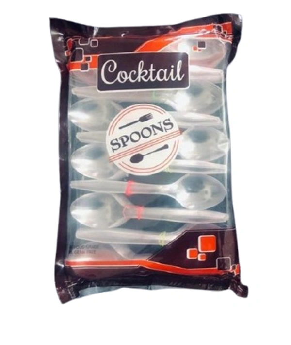Disposable Plastic Spoon 100 Piece