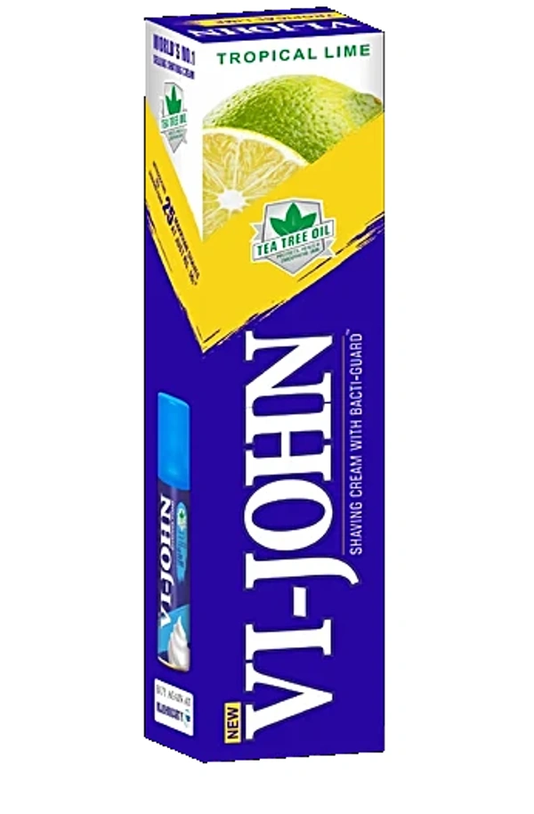 VI-JOHN Shaving Cream 125 g Lime